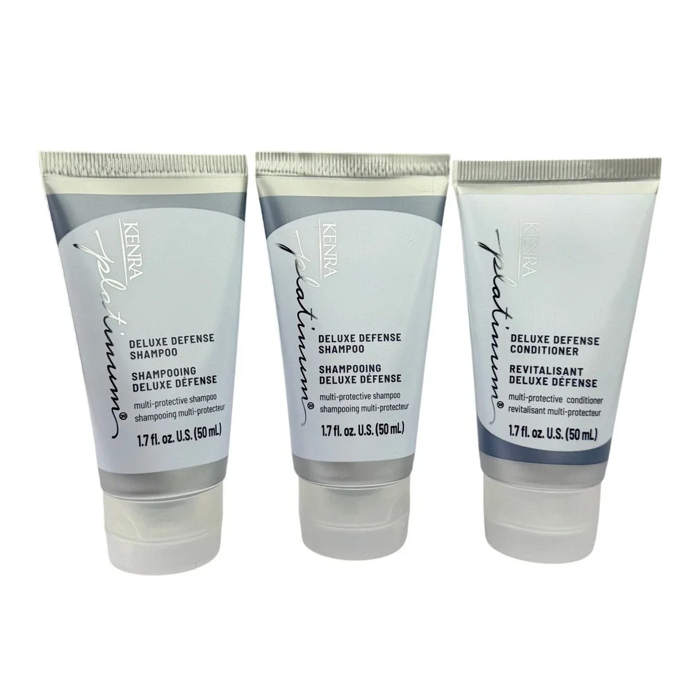 Kenra Platinum Deluxe Defense Shampoo and Conditioner Set 3pc Travel Size 1.7oz